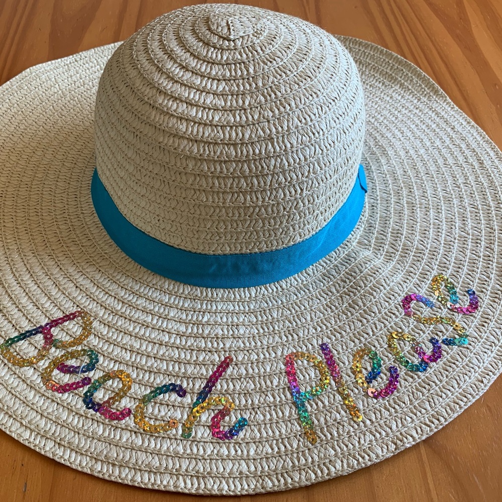 Beach Please Rainbow Sequenced Hat
